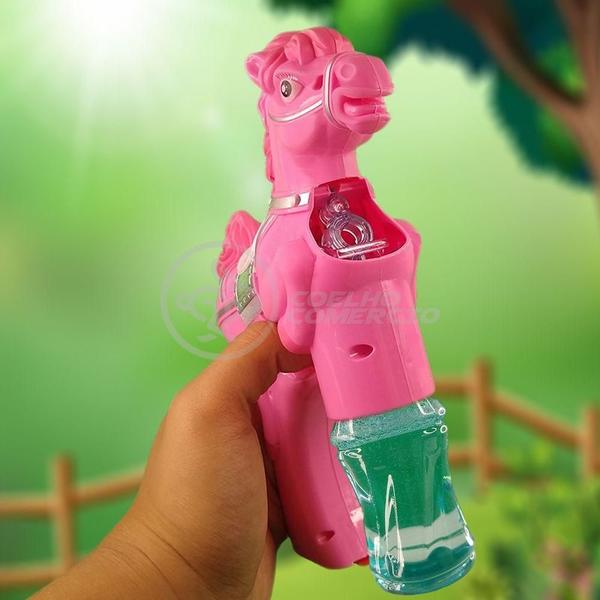 Imagem de Cavalo Bolhudo Elétrica Pop Tik Tok Lança Bolhas Rosa