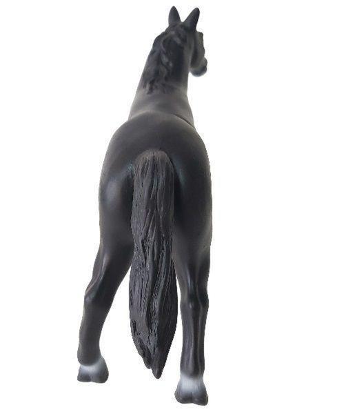 Imagem de Cavalo de Brinquedo 34cm Preto Animal de Vinil Fazenda Boneco - DB Play