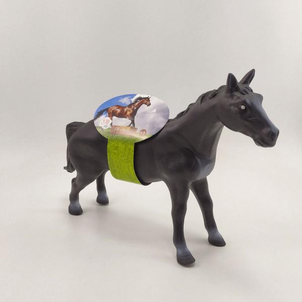 Imagem de Cavalo De Brinquedo Vinil Cor Preto 22cm Infantil - Db Play