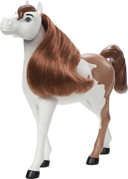 Imagem de Cavalo Spirit Untamed Mattel, cabeça móvel, crina longa, postura brincalhona e cores bonitas. Presente ideal para fãs de cavalos a partir de 3 anos. 