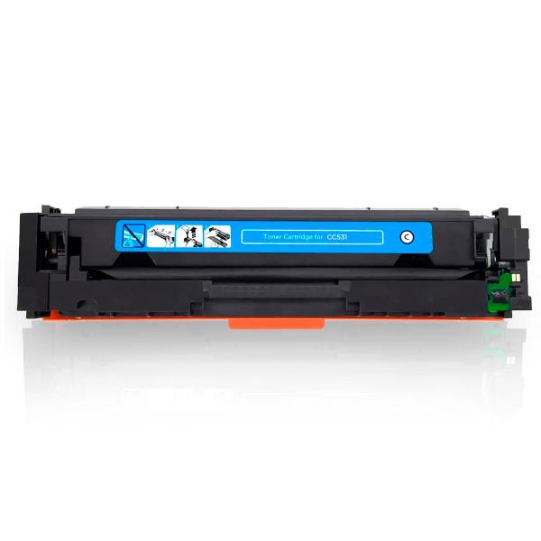 Imagem de Cc531a - toner compatível com cc531a / ce411a / cf381a cyan / azul  304a 305a cm2320 cp2025 cm2320n m451 m351 m475 m