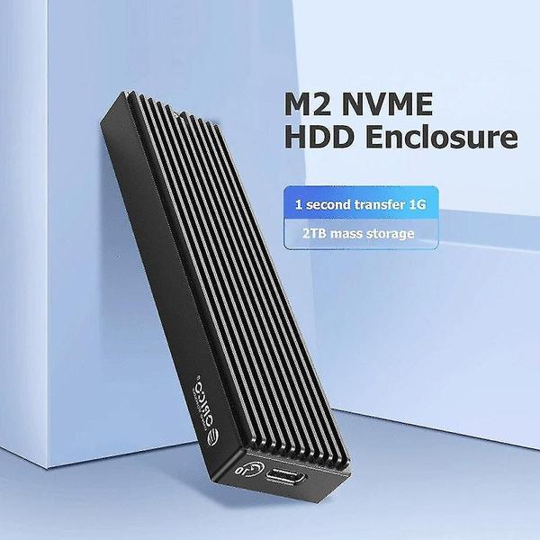 Imagem de Cd 5gbps m.2 nvme ssd gabinete tipo-c estojo móvel de unidade de estado sólido estojo hdd com cabo para caixa ssd m2