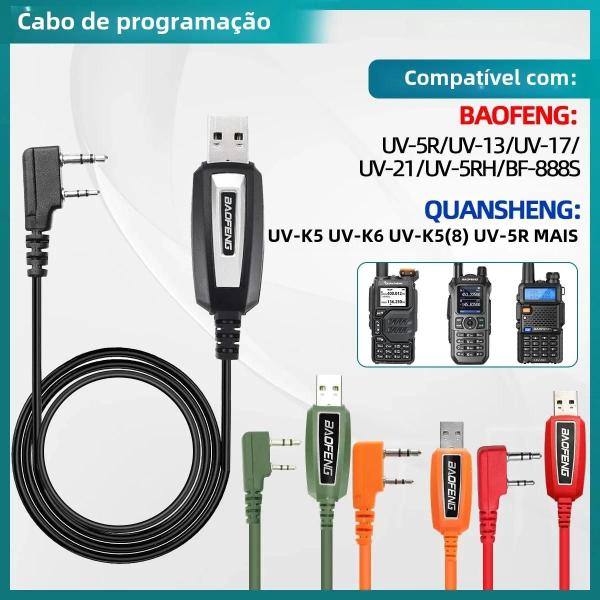 Imagem de CD De Cabo De Programação USB Multicolorido Para Baofeng UV 82 888S UV 13 17 21 18 pro Quansheng