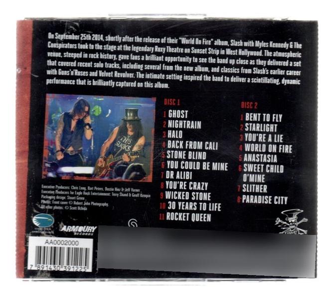 Imagem de Cd Duplo Slash - Live At The Roxy 9.25.14