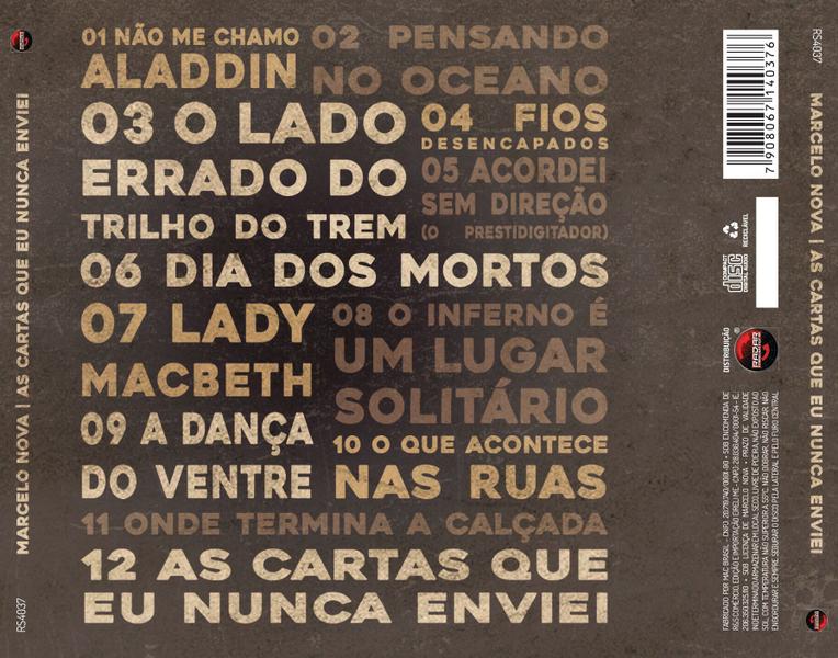 Imagem de CD Marcelo Nova - As cartas que eu nunca enviei (2023) - RDR COMERCIAL