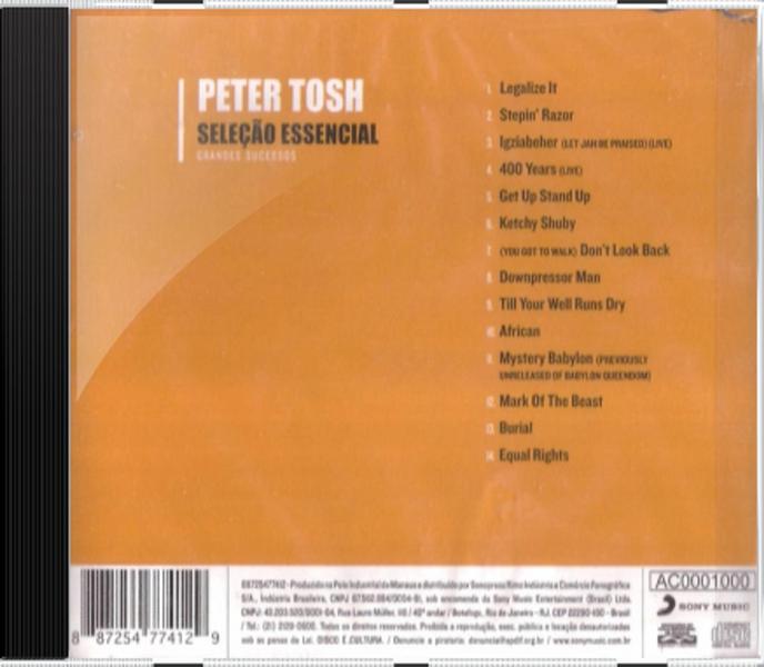 Imagem de CD Peter Tosh Seleção Essencial - novo lacrado original - Novo, Lacrado e Original