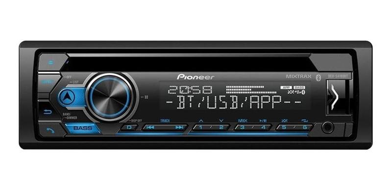 Imagem de Cd player mp3 c/ usb/bluetooth/aux saída rca - pioneer