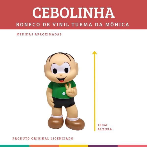 Imagem de Cebolinha Boneco Vinil Turma Da Mônica Licenciado Zippy Toys