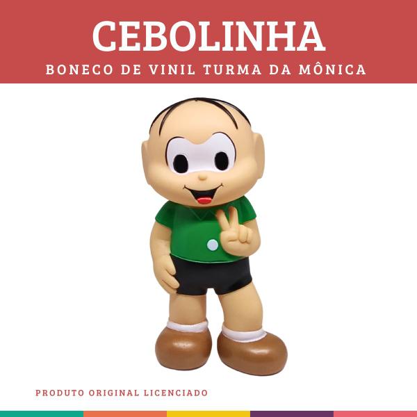 Imagem de Cebolinha Boneco Vinil Turma Da Mônica Original Zippy Toys