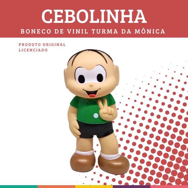 Imagem de Cebolinha Boneco Vinil Turma Da Mônica Original Zippy Toys