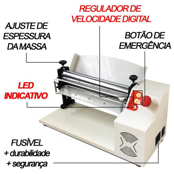 Imagem de CECR Rolo Elétrico Cromado com Regulador de Velocidade Bivolt 400x57mm 1/3cv 50/60 HZ