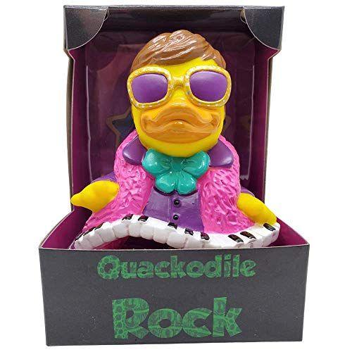 Imagem de CelebriDucks Quackodile Rock - Premium Bath Toy Collectible - Rock Music Temático - Presente Perfeito