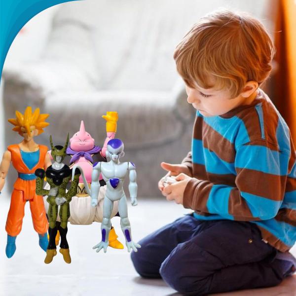 Imagem de Cells Freeza Majin Boo Goku Bonecos Sortidos Dragon Ball Z Brinquedo Para Meninos Com Garantia