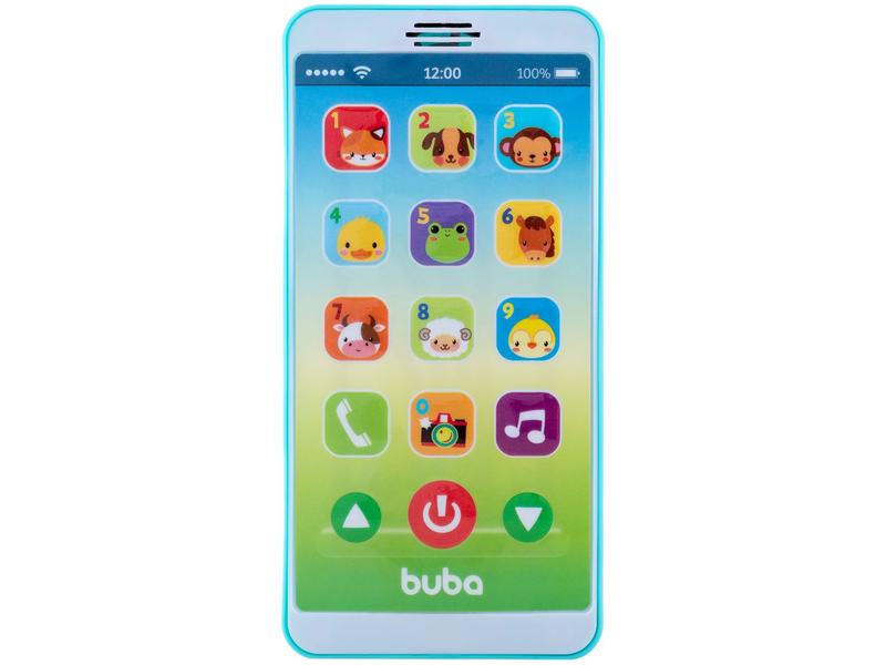 Imagem de Celular de Brinquedo Baby Phone Azul Musical