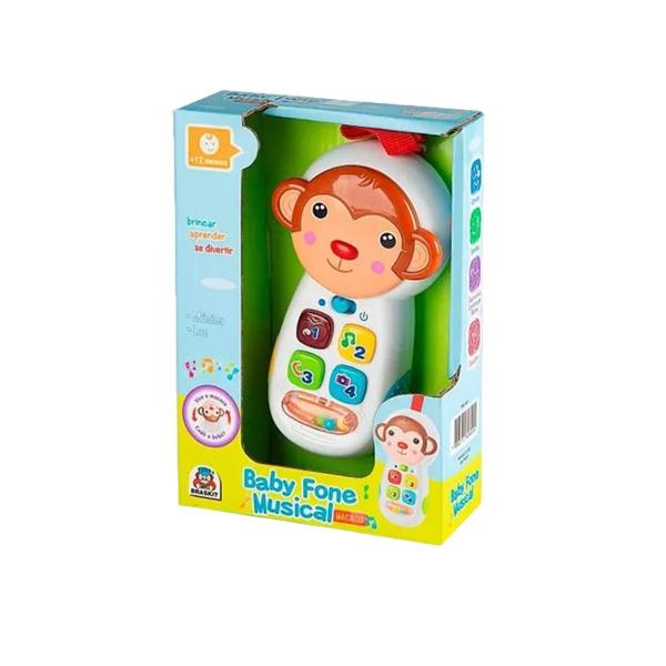 Imagem de Celular Infantil Baby Phone Musical Educativo Interativo com Luz Som Toque - Brinquedo Ideal para Crianças a Partir de 12 Meses