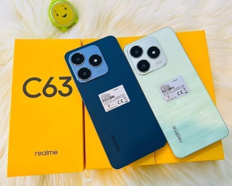 Imagem de Celular Realme C63 NFC 256GB / 128GB + 12GB Ram Premium Design câmera 50MPX Tela 6.74" Resistente a água IPX54 Global Dual Sim lançamento 2024