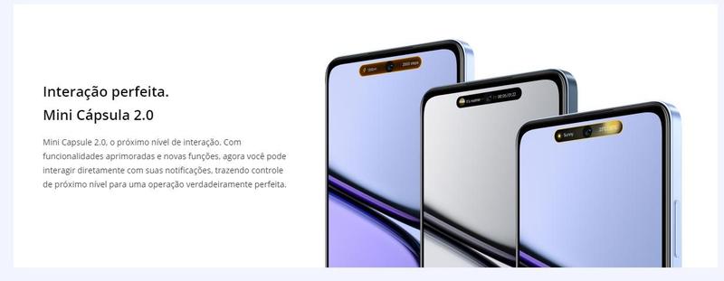 Imagem de Celular Realme C65 NFC 256GB / 128GB  12GB Ram Premium Design câmera 50MPX Tela 6.74 Resistente a água IPX54 Global Dual Sim lançamento 2024