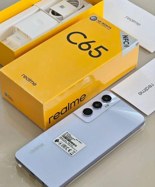 Imagem de Celular Realme C65 NFC 256GB / 128GB  12GB Ram Premium Design câmera 50MPX Tela 6.74 Resistente a água IPX54 Global Dual Sim lançamento 2024