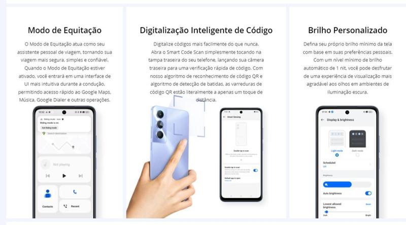 Imagem de Celular Realme C65 NFC 256GB / 128GB + 12GB Ram Premium Design câmera 50MPX Tela 6.74" Resistente a água IPX54 Global Dual Sim lançamento 2024