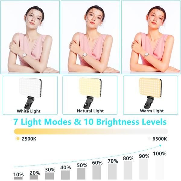 Imagem de Celular Recarregável Selfie Light ANAUTIN 60 LED 2200mAh