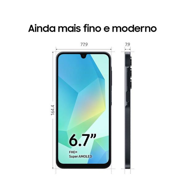 Imagem de Celular Samsung Galaxy A16, 256GB + 8GB RAM, Câmera de até 50MP, Tela 6.7", NFC, IP54, Bateria 5000 mAh