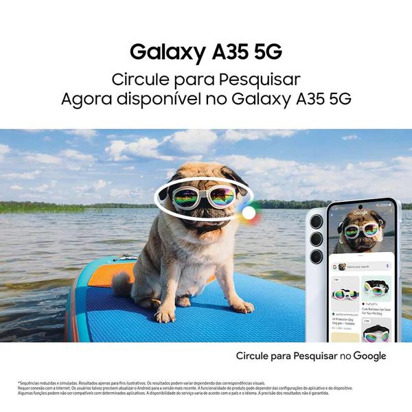 Imagem de Celular Samsung Galaxy A35 5G, Câmera Tripla até 50MP, Tela  6.6", 128GB