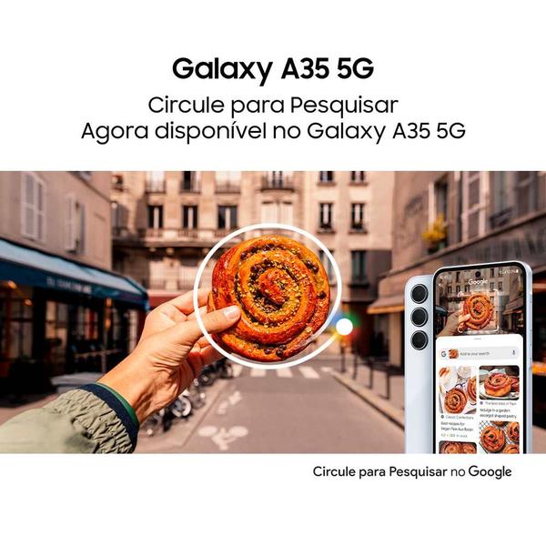 Imagem de Celular Samsung Galaxy A35 5G, Câmera Tripla até 50MP, Tela  6.6", 128GB