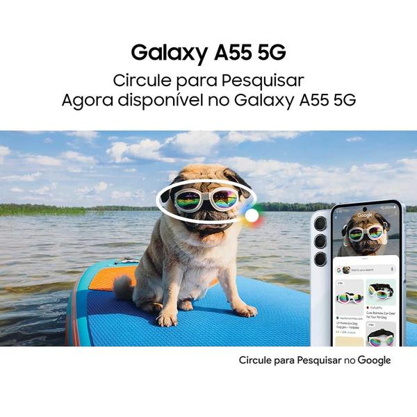 Imagem de Celular Samsung Galaxy A55 5G, Câmera Tripla até 50MP, Tela  6.6", 128GB