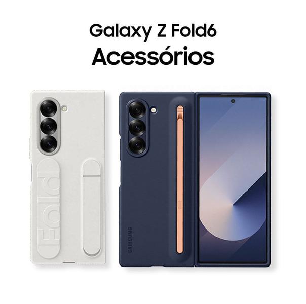 Imagem de Celular Samsung Galaxy Z Fold6 5G, 512GB, 12GB RAM, Tela 7.6" + 6.3", Câm. Traseira 50+12+10MP, Frontal 10+4MP