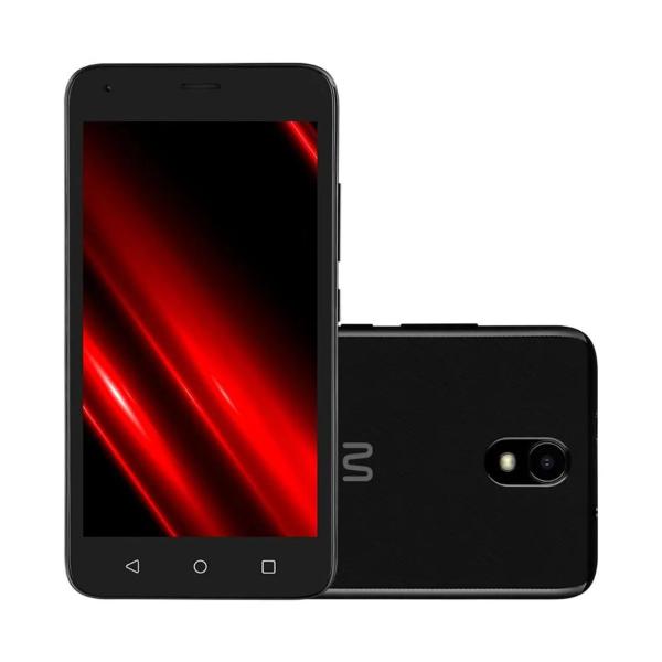 Imagem de Celular Simples Multilaser E Pro 4G 32GB Wi-Fi 5.0 pol. Dual Chip 1GB RAM Câmera 5MP + 5MP Android 11 (Go edition) Quad Core - Preto - P9150