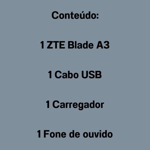 Imagem de Celular Smartphone Blade cz escuro A3 32GB ZTE