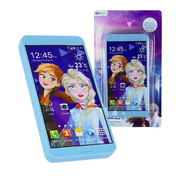 Imagem de Celular Smartphone Brinquedo Infantil Musical Com Som Vingadores Frozen