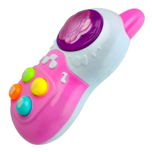 Imagem de Celular telefone bebê musical com sons e luzes - kitstar didático educativo