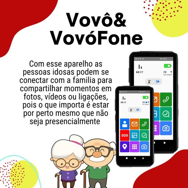 Imagem de Celular vovo&vovofone 16gb icones grandes zap botão sos zap