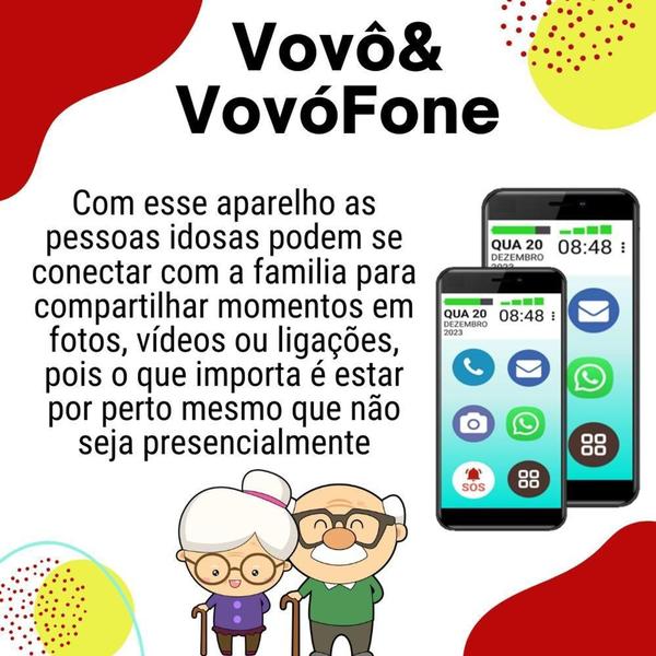 Imagem de Celular vovô&vovófone 4g 32gb tela 6 1gb ram fácil uso - MULTILASER