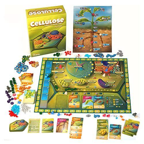 Imagem de Celulose: Um Jogo de Biologia Celular Vegetal  Fotossíntese, DNA, Bioquímica Jogo de Tabuleiro  Top Family Board Games para adultos  Brinquedos Científicos e Presentes para Amantes de Plantas, Professores, Cientistas