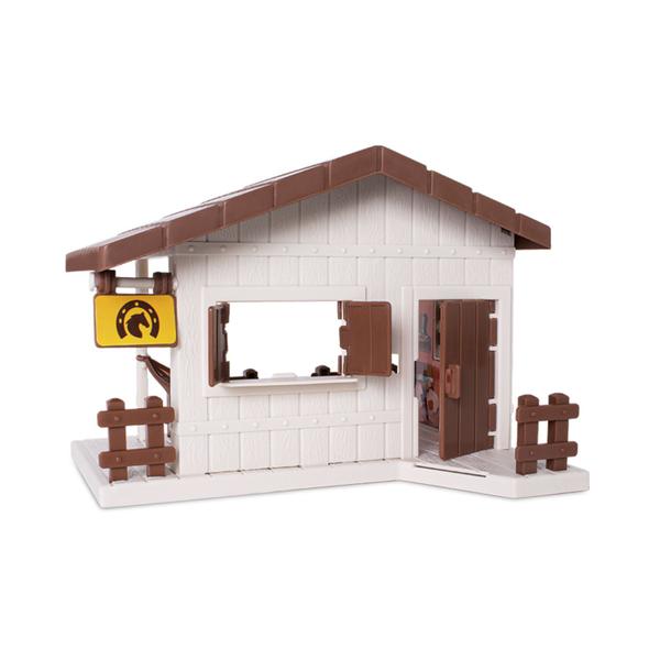 Imagem de Cenário De Faroeste Brinquedo Playset Com Casinha E Cavalo - Samba Toys