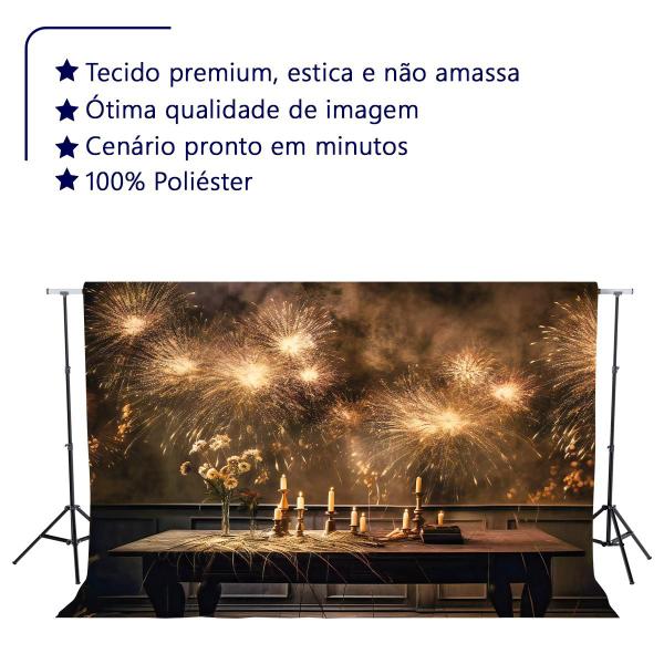 Imagem de Cenário Fotográfico Festa Revéillon Helanca Premium 180x260