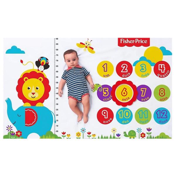 Imagem de Cenário Mesversário Estampado 100% Algodão - Fisher Price