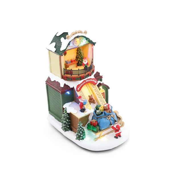 Imagem de Cenario Musical com Led Fabrica do Papai Noel 33cm 1001434