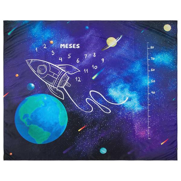 Cenário Tapete Mesversário Espacial (lençol) Para Bebê - Alce Imagem de Cenário Tapete Mesversário Espacial (lençol) Para Bebê - Alce