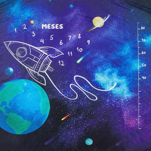 Cenário Tapete Mesversário Espacial (lençol) Para Bebê - Alce Imagem de Cenário Tapete Mesversário Espacial (lençol) Para Bebê - Alce