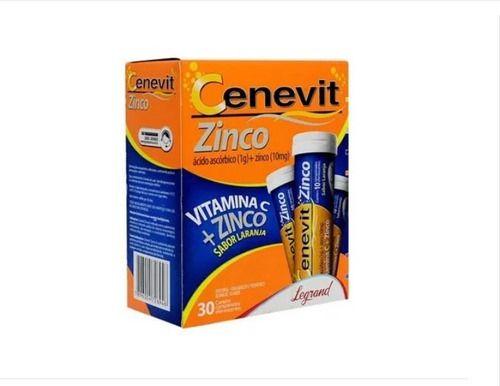 Imagem de Cenevit Zinco 1g + 10mg Laranja 30 Comprimidos Efervescentes