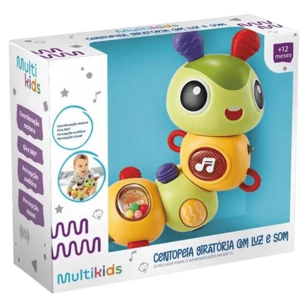 Centopeia Multikids Giratória com Luz e Som Imagem de Centopeia Multikids Giratória com Luz e Som