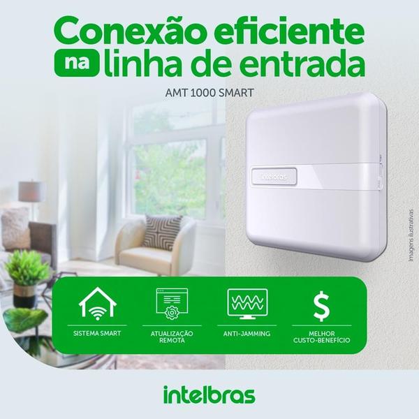 Imagem de Central De Alarme Monitorada Amt 1000 Smart C/ App Intelbras