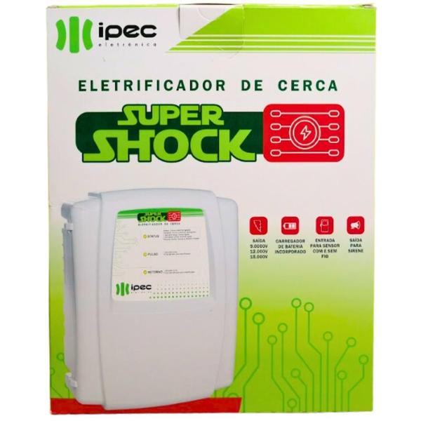 Imagem de Central de cerca elétrica eletrificador super shock ipec