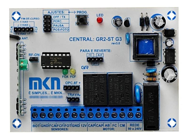 Imagem de Central Eletrônica Gr2-St Mkn Para Motor De Portão Garen