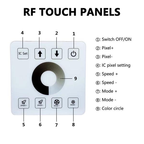 Imagem de Central Interruptor Touch Fita LED Sequencial Efeito Corrida 24V