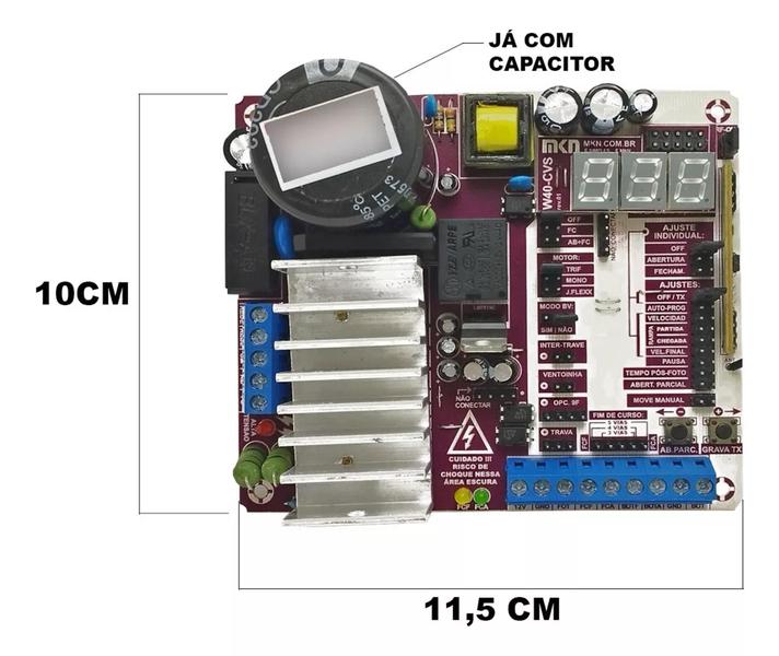 Imagem de Central Inversora Para Portão Eletrônico Modelo W40 CVS  1340