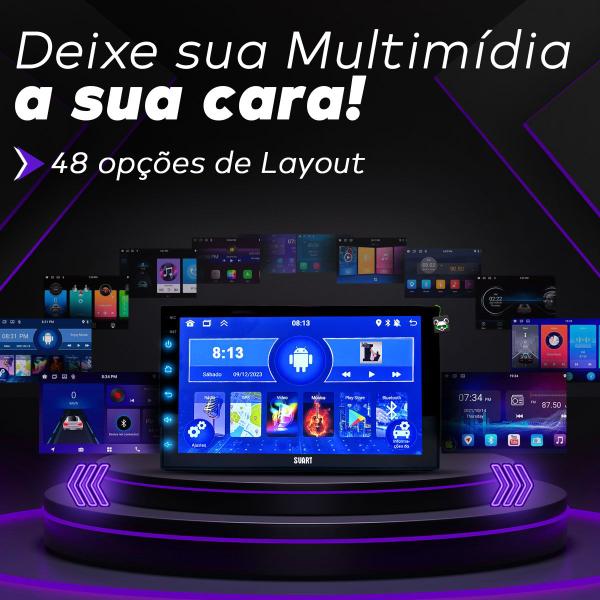 Imagem de Central Multimídia Android 2Gb 2Din 7Pol Wifi GPS S700 Svart